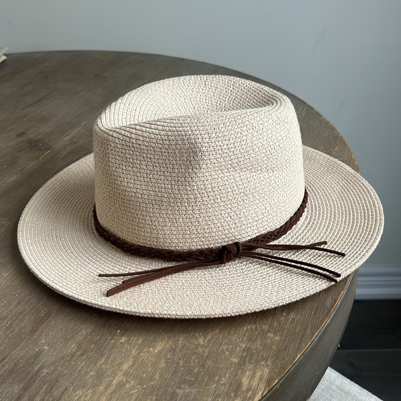 Furtalk Fedora Foldable Packable Straw Beach Sun Hat Women Size L - Picture 9 of 13